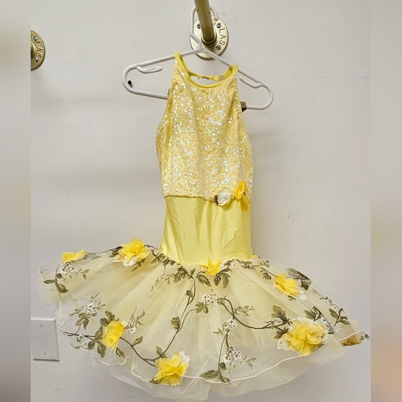 Revolution 20954 "Beautiful Day" Dance Costume MC yellow tutu - Picture 2 of 3